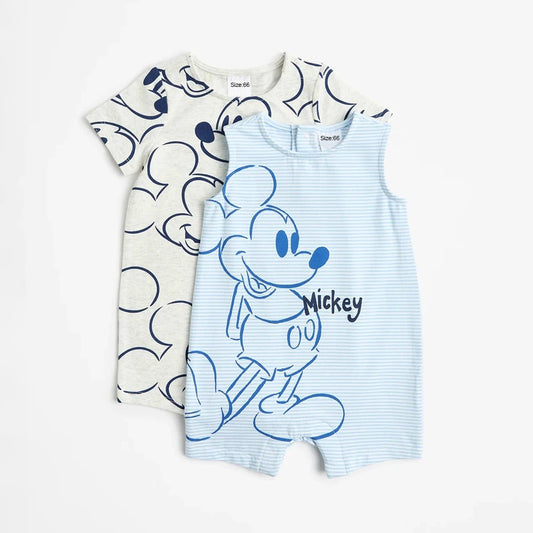 2Pcs Summer Mickey Mouse Jumpsuits