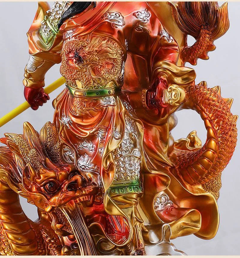 Guan Gong Fortune Statue Feng Shui Resin Ornaments