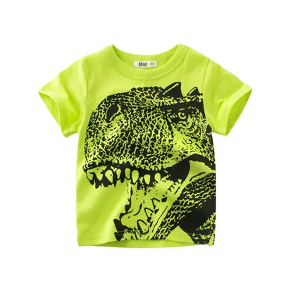 Summer Children 3D Animal Printing Tees