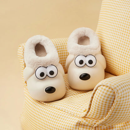 Cheerful Mario Children's Winter Cotton Waterproof Puppy Shoes