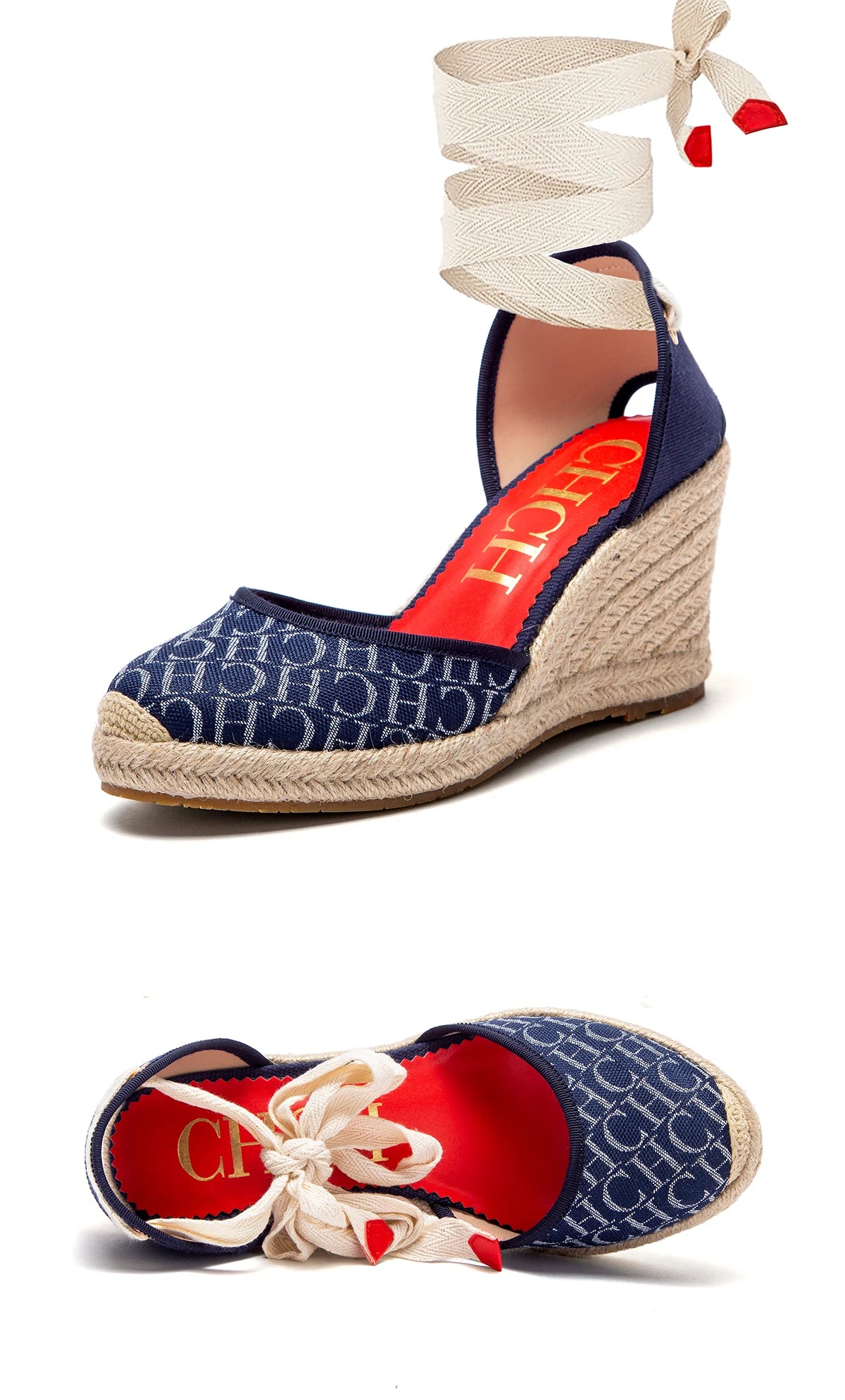 CHCH Women's Espadrilles Platform Wedge Sandals