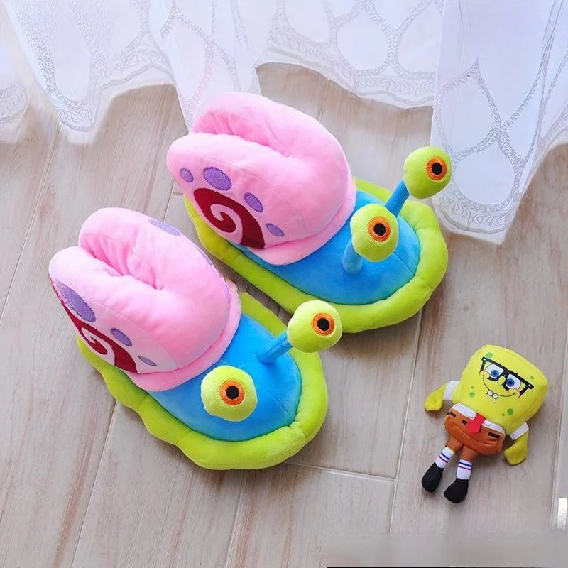 SpongeBob Gary The Snail Plush Slippers