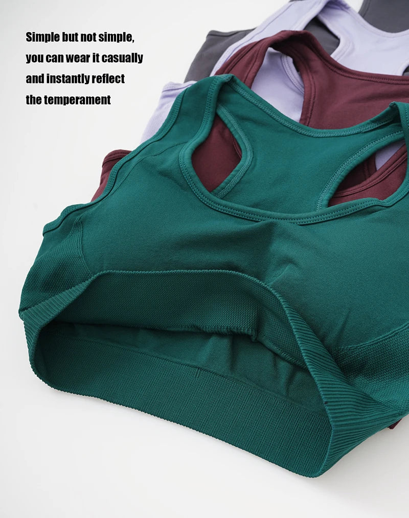 Seamless Women 2 Pcs Sportswear - Leggings + Padded Sports Bra