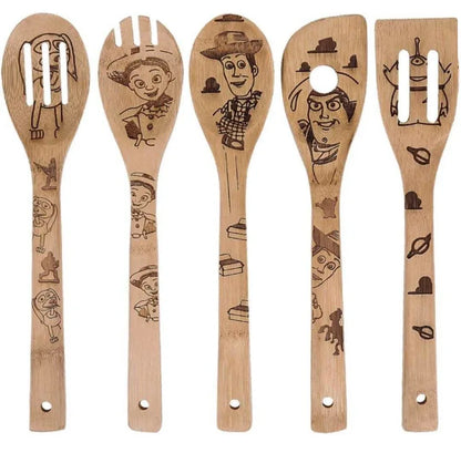 5PCS Disney Mickey Minnie Kitchen Utensils