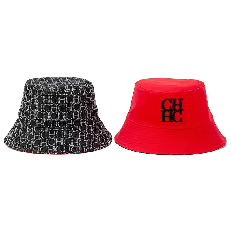 CH Fashion Bucket Hat Brand Creative Versatile Classic Style Brand Monogram Logo Printing Casual Play Wear Hat