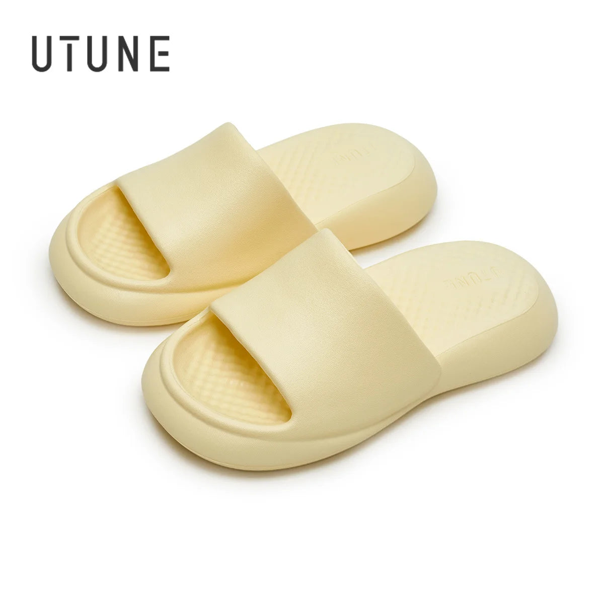 UTUNE Massage Unisex Slippers Mute Air Cushion Thick Sole