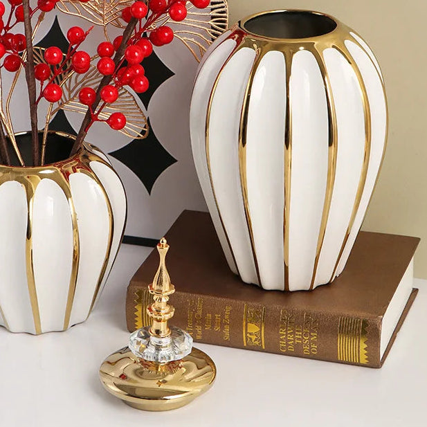 Home Decor Universal Storage Jar Luxury Ceramic Vase Ornaments