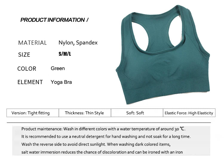 Women Tank Top Padded Quick Dry Sports Bra