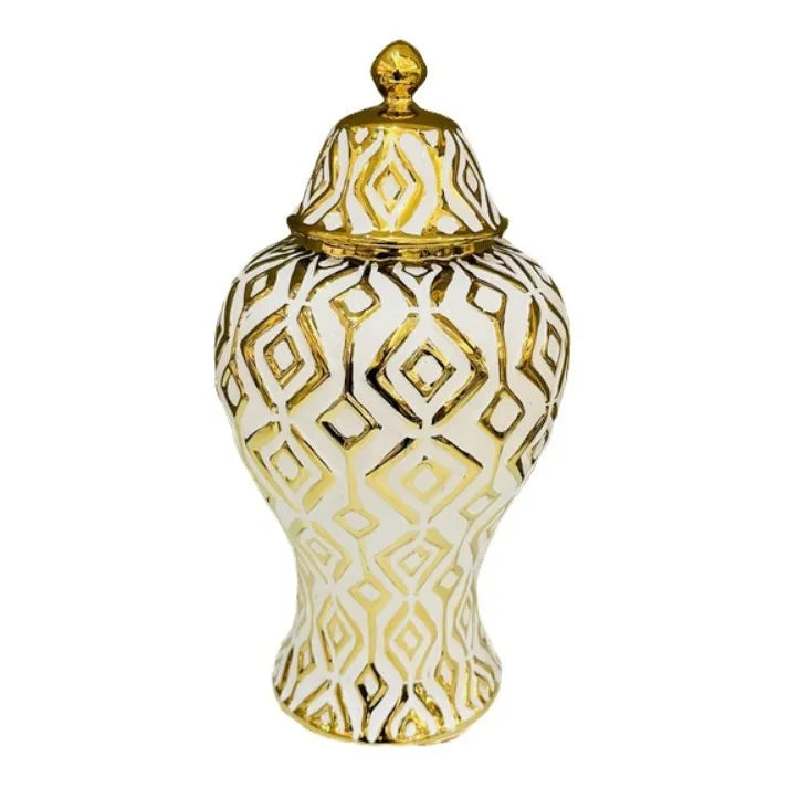 Elegant Ceramic  Vase, Decorative Universal Jar Ornament