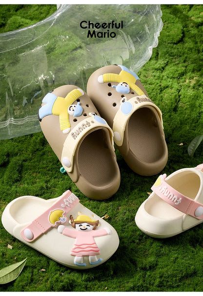 Cheerful Mario Children Outdoor Slippers - FUNNY