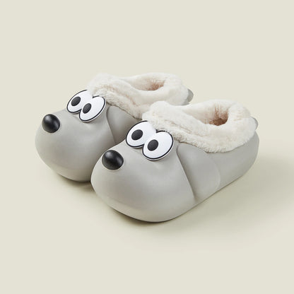 Cheerful Mario Children's Winter Cotton Waterproof Puppy Shoes