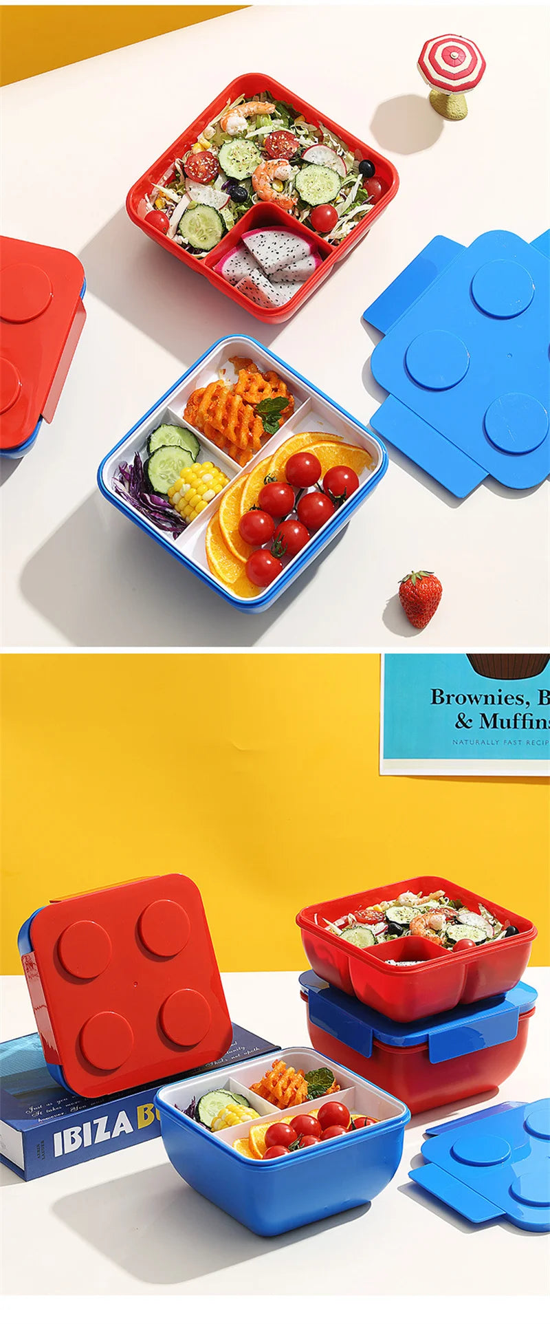 Colorful Building Blocks Bento Box