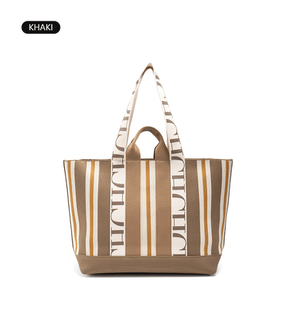 CH Casual Stripe Splicing Trend Shoulder Bag