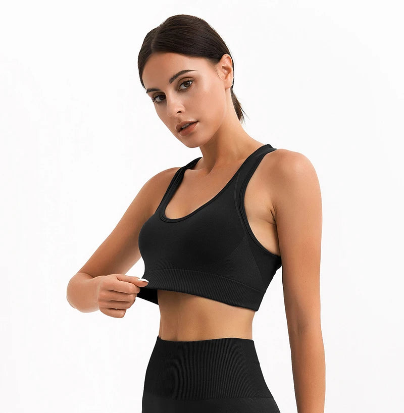 Women Tank Top Padded Quick Dry Sports Bra