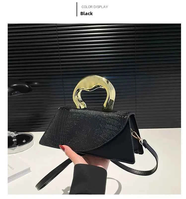 Women Crocodile Pattern Crossbody Handbag