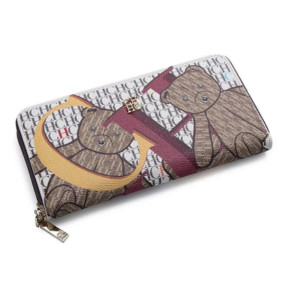 CH Luxury Vintage Folding Monogrammed Design Wallet