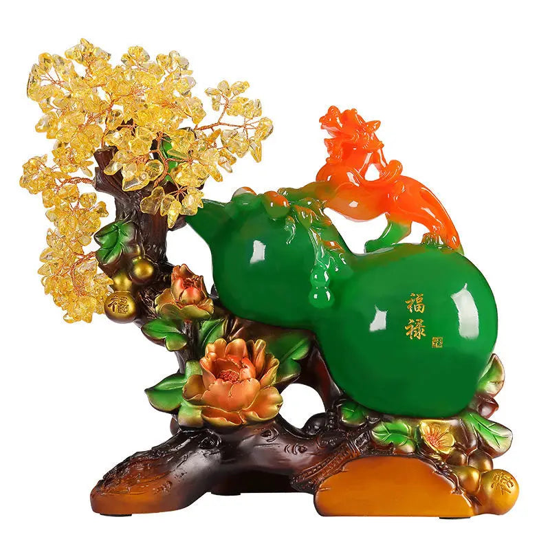 Feng Shui Fortune Gourd Brave Crystal Ornaments