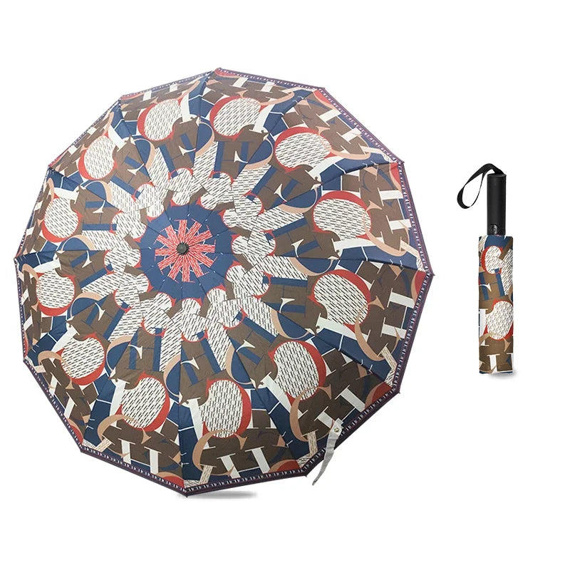 CH Vintage Print Umbrella