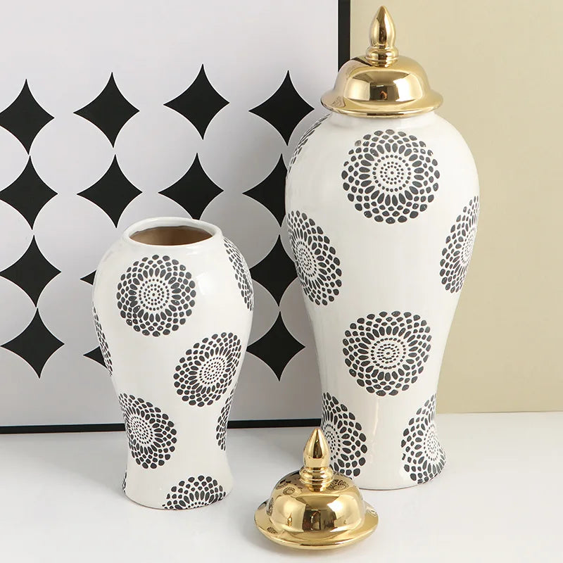 Luxury Ceramic Vase, Decorative Jar