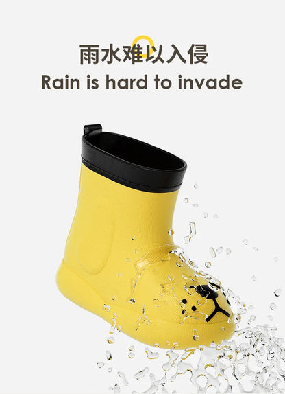 Cheerful Mario Rain Boots Shoes -Cute Puppy