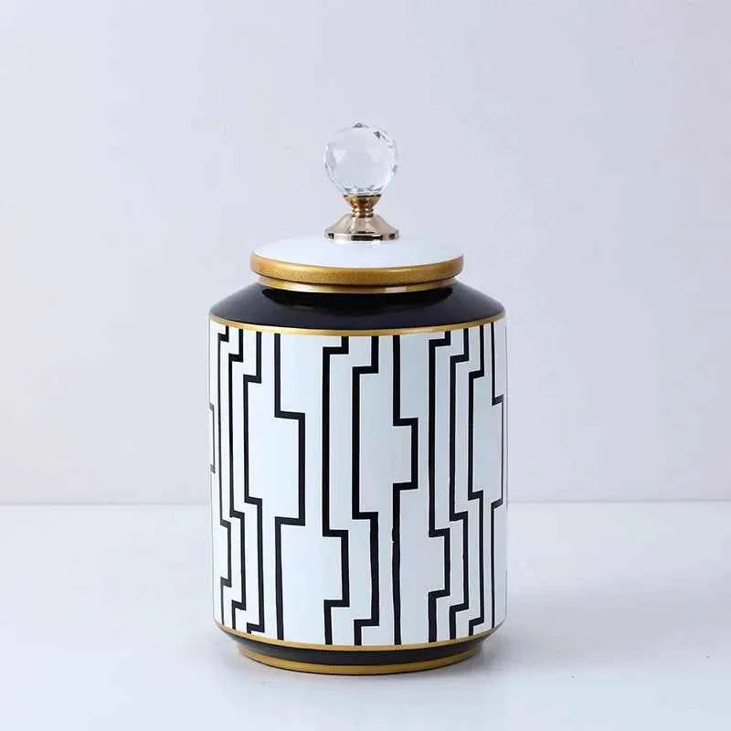 Ceramic Crystal Decorative Jar Home Decoration Storage Jar