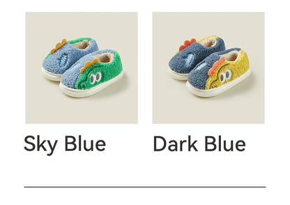 Cheerful Mario Children's Winter Cotton Warm Crocodile Shoes