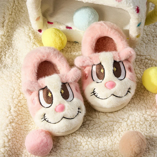 Cheerful Mario Winter  Cartoon Cotton Animals Shoes