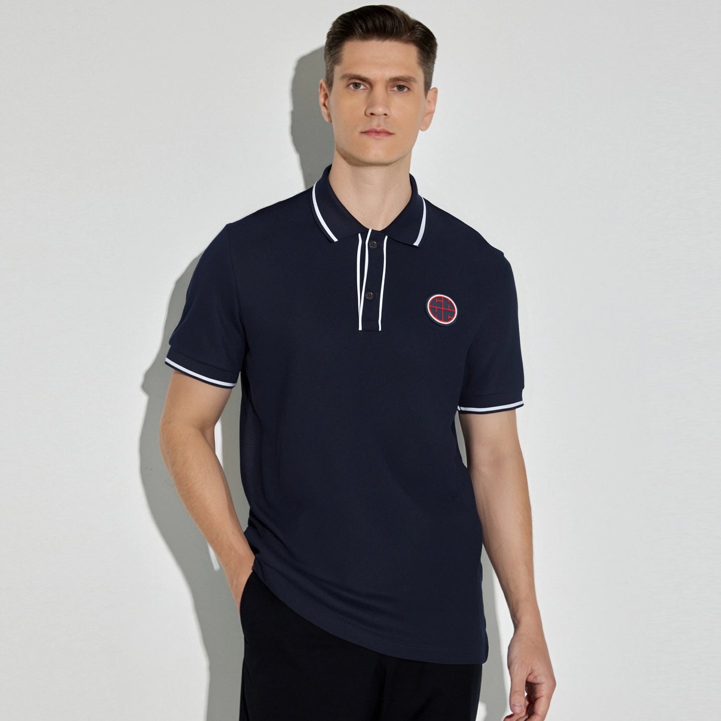 CH Men Patchwork Polo Shirts