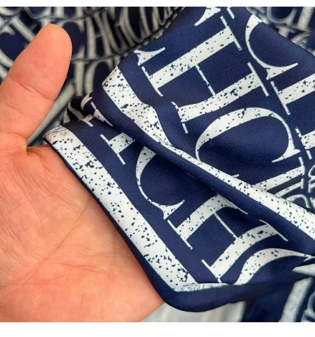 Spring Autumn Korean Sle Long Sve Turn-down Collar Slimming A-line Printed irt Dr Retro Maturi Waist-cinching