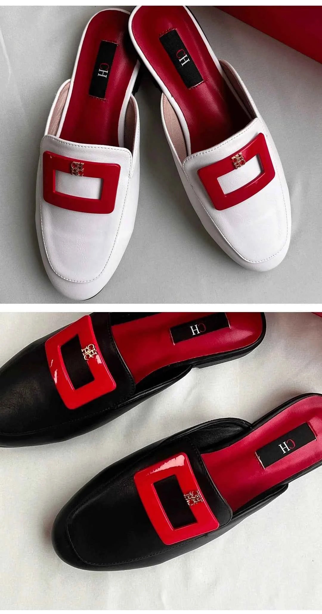 CHCH Baotou Low Heels Sandals