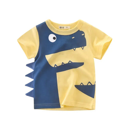 Summer Children 3D Animal Printing Tees