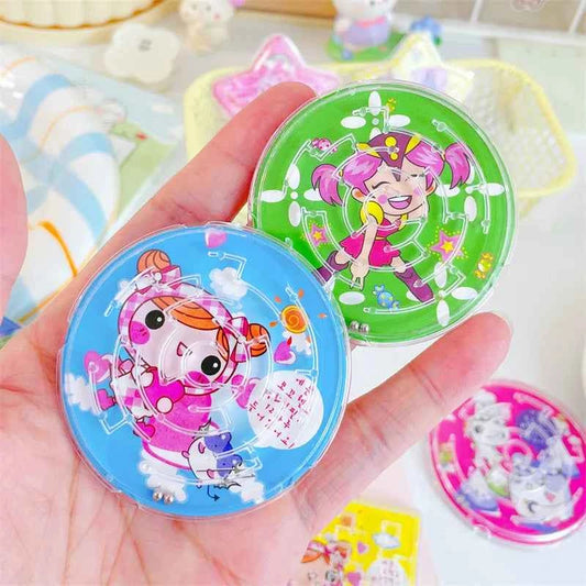 15Pcs Cartoon Animal Beads Ball Maze Puzzle Toys for Kids Birthday Party Favors Goodie Bag Pinata Fillers School Carnival Prizes