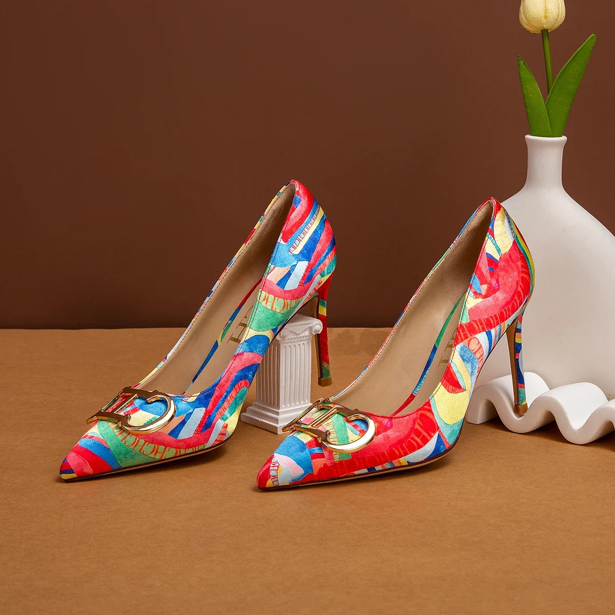 CH Exquisite Color Contrast Versatile High Heels