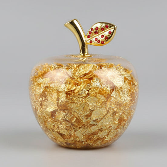 Creative Home Decoration Gold Foil Crystal Lucky Ornament