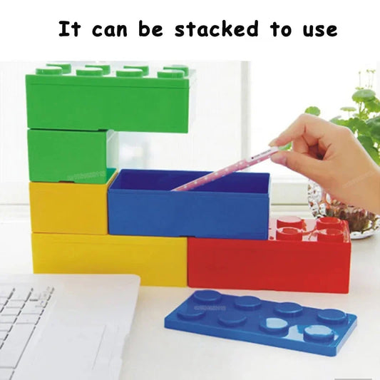 Building Blocks Storage Box Organizer for Sundries Jewelry Makeup - Stationery - Space Saving Office Storage Container