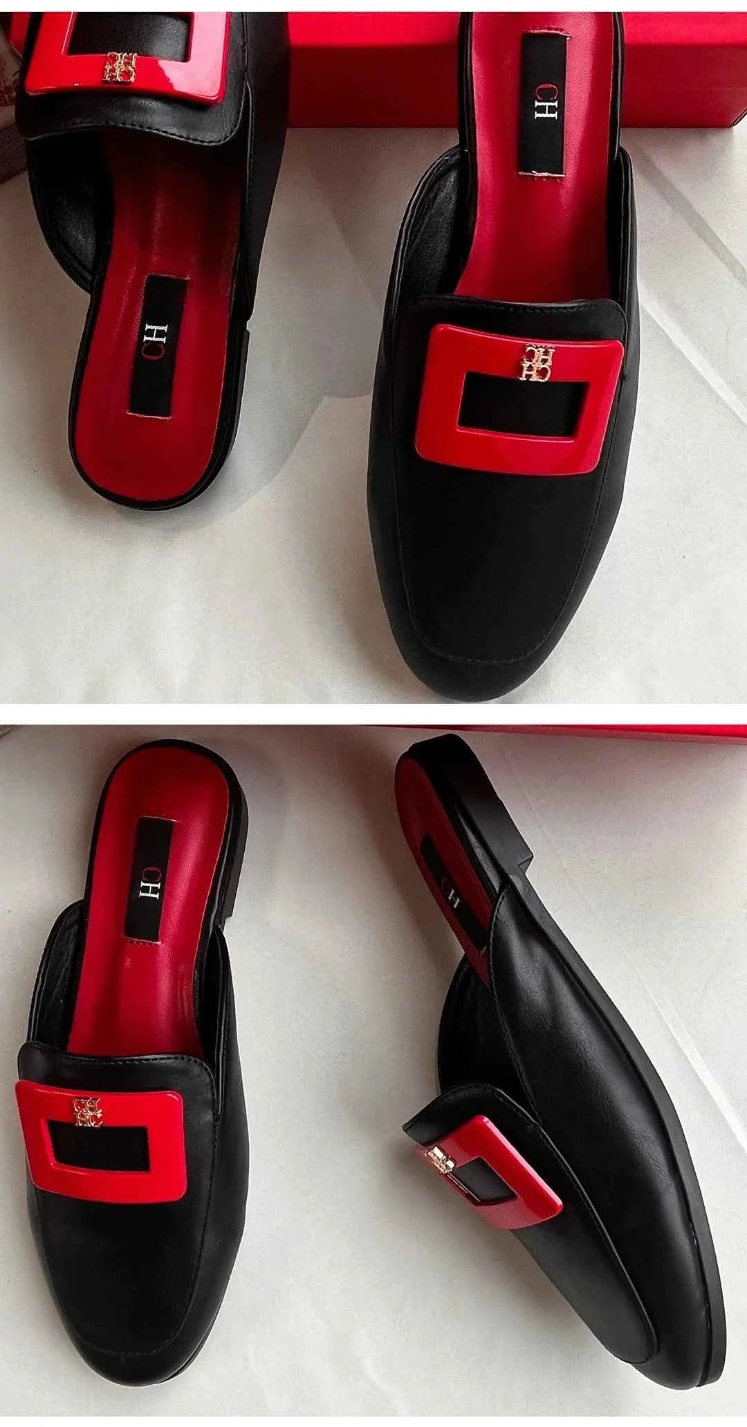 CHCH Baotou Low Heels Sandals