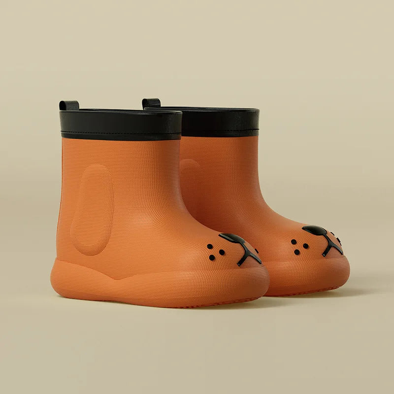 Cheerful Mario Rain Boots Shoes -Cute Puppy