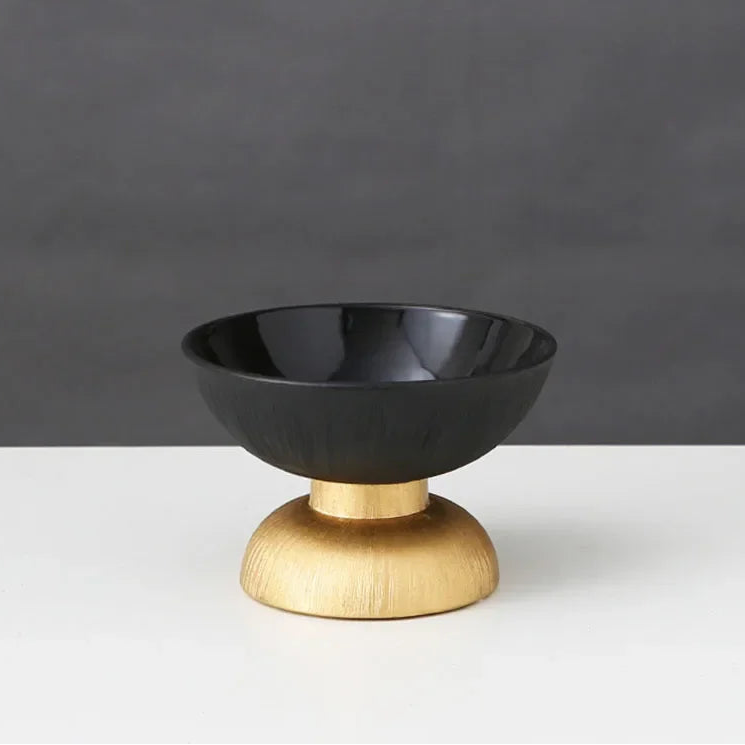 Modern Home Black and Gold Ceramic Vase Decoration and Ornaments