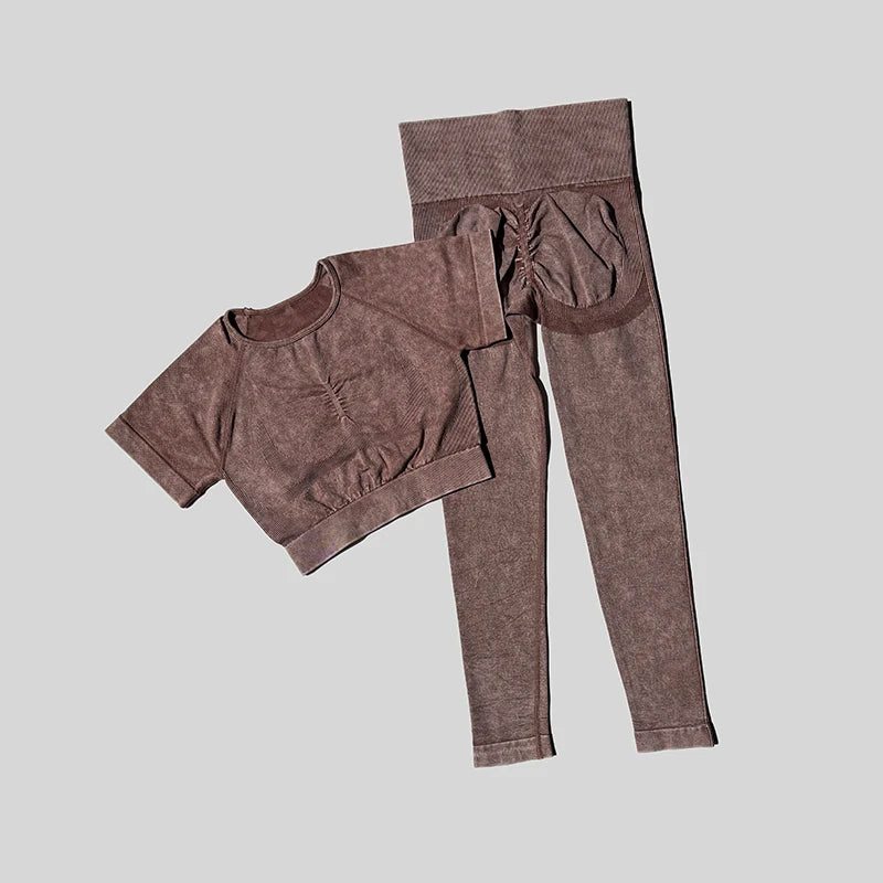 Women Activewear Tummy Control Sportswear  2 Pieces Set