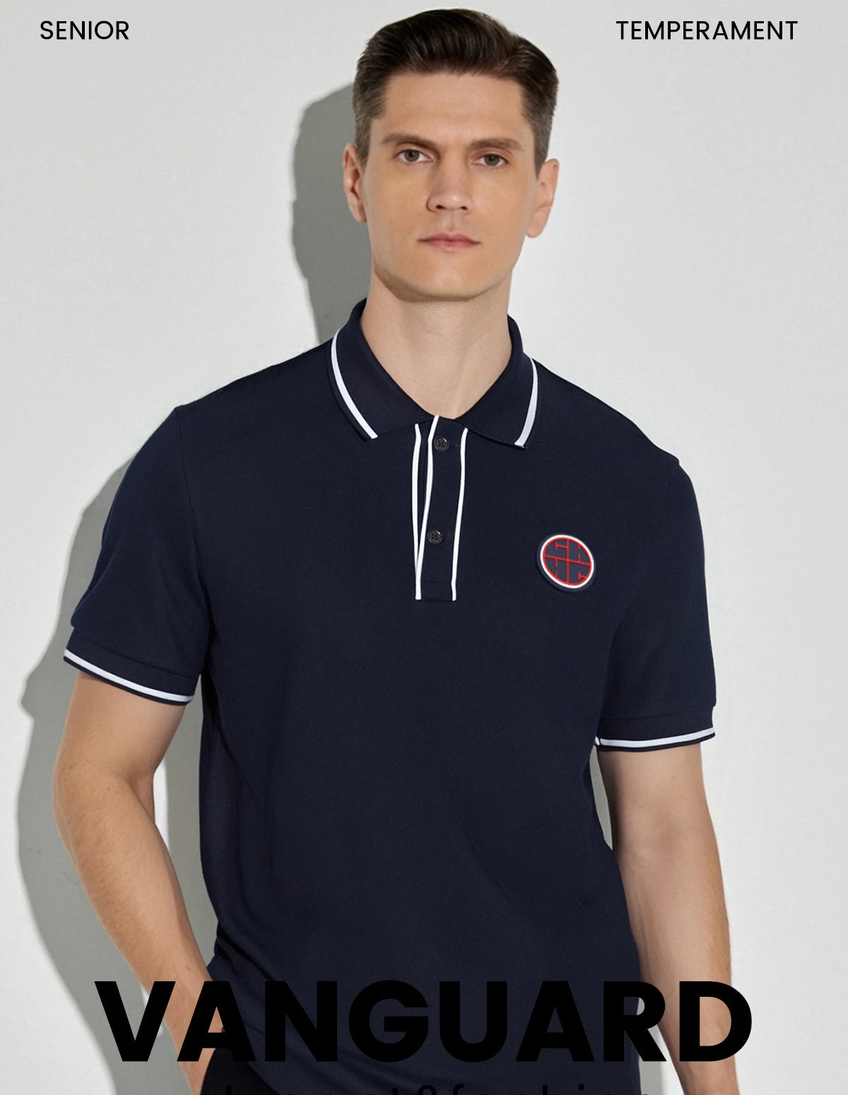 CH Men Patchwork Polo Shirts