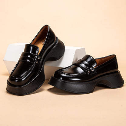 CH Leather Thick Soled Formal  Business Shoes