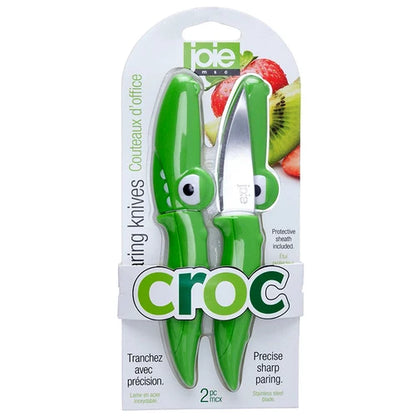 Joie Crocodile Kitchen Accessories - Cleaning Brush, Bag Clip, Peeler, Knife