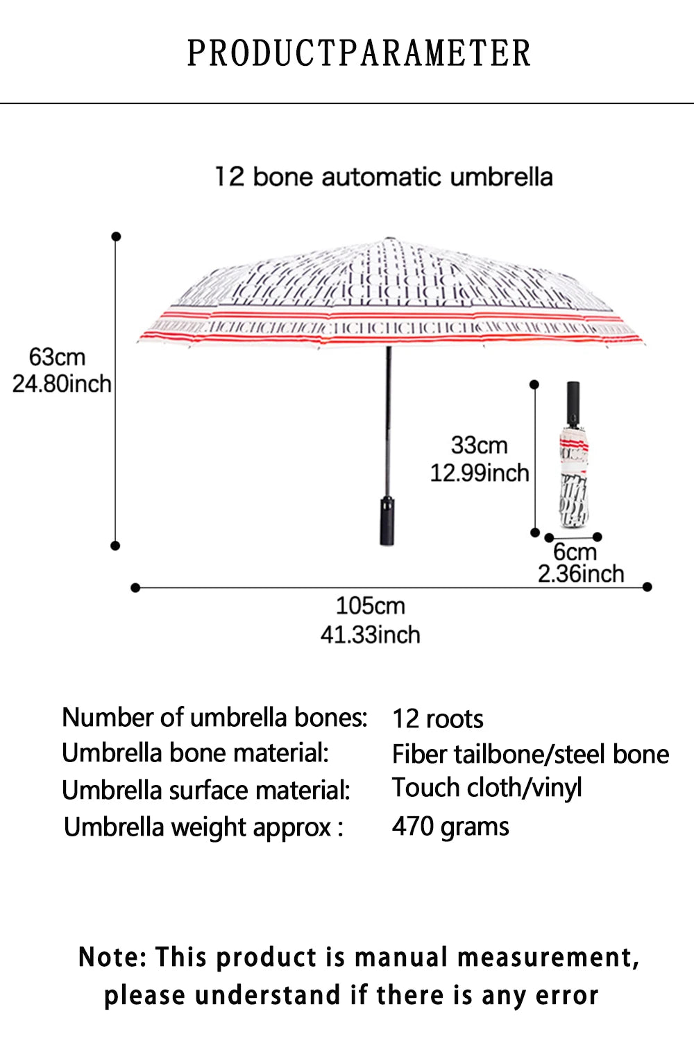 CH Versatile Semi-Automatic Umbrella