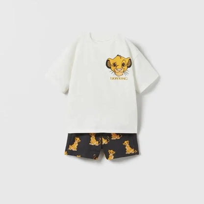 Printed Children's Clothes T-shirt - Shorts 2pc/set