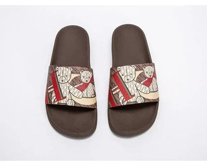 CH Luxury Classic Letter Printed Women's Flip Flops