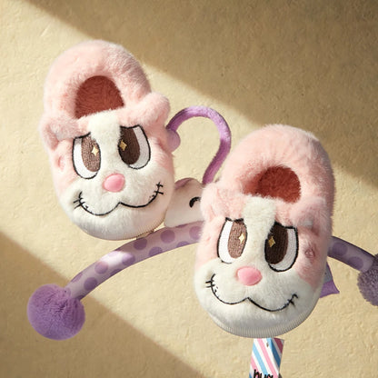 Cheerful Mario Winter  Cartoon Cotton Animals Shoes