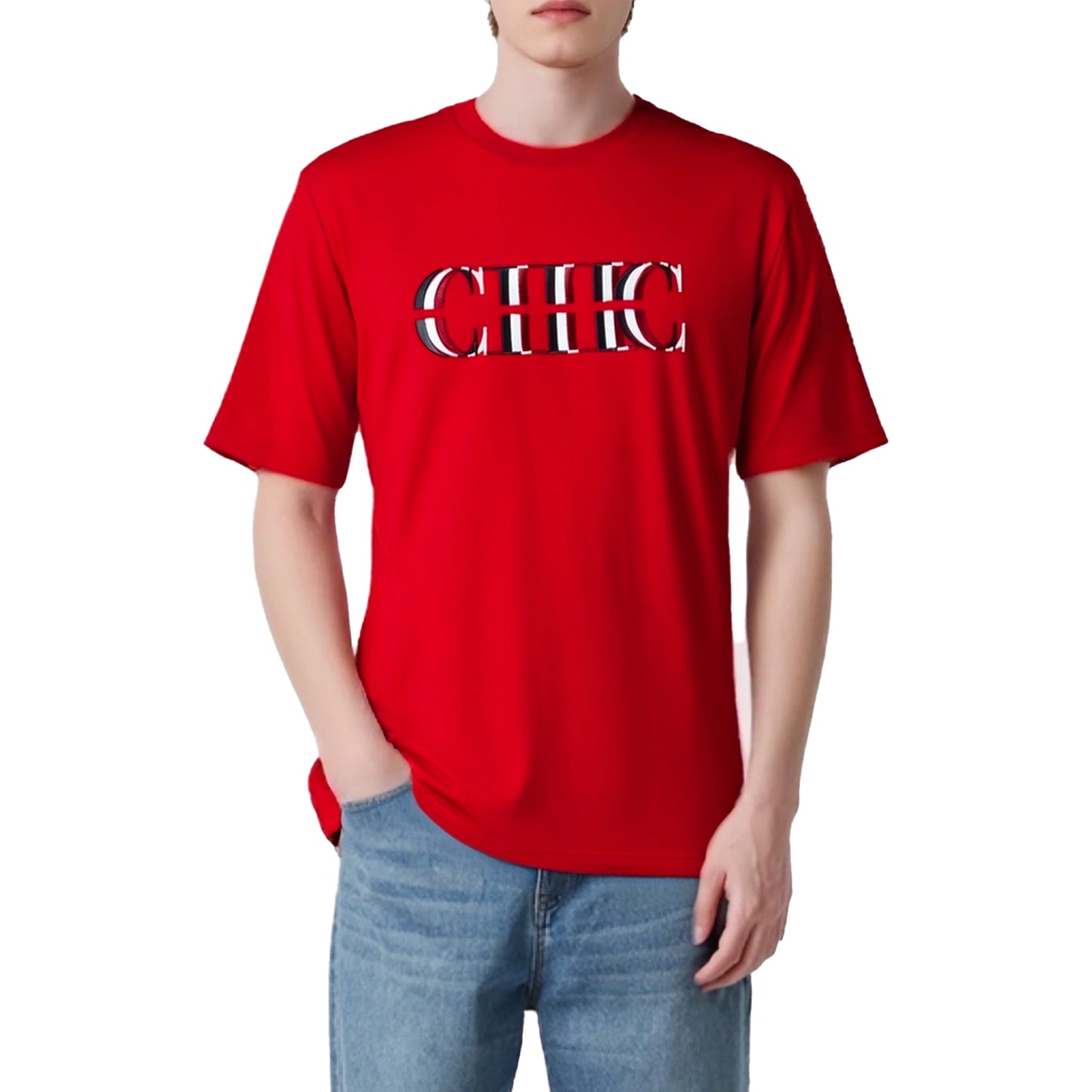 CH Pullover Men T Shirts Appliqué