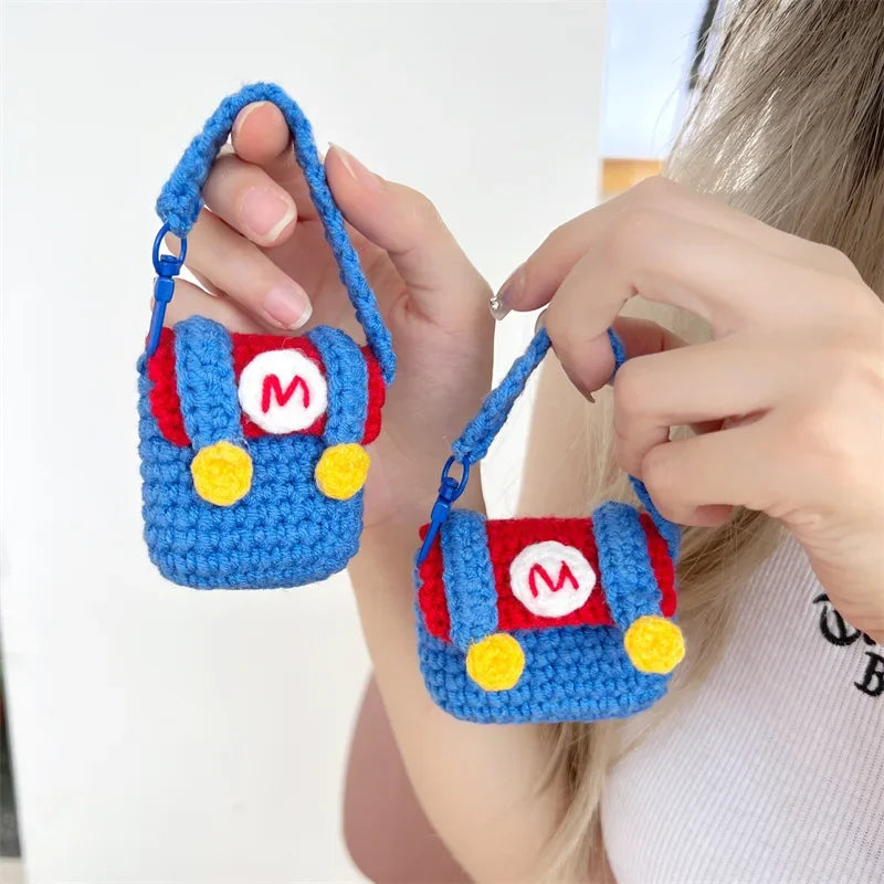 Super Mario Bros Creative Braided Protective Cover for AirPods