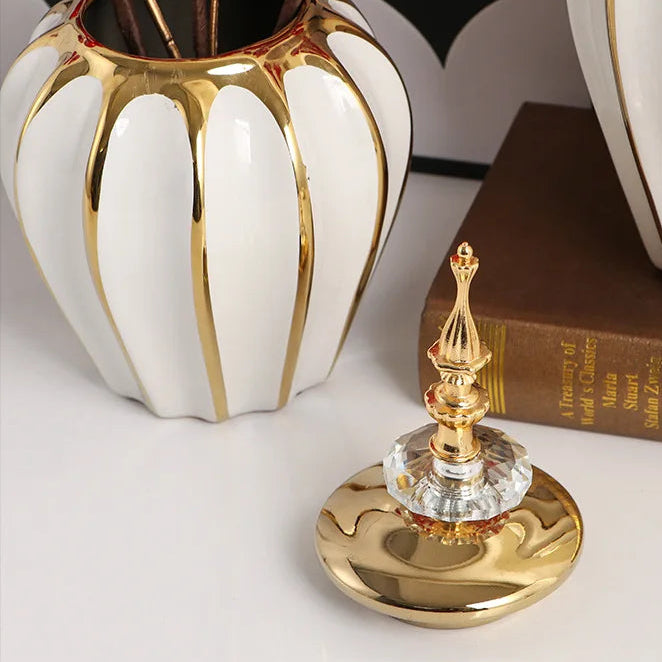 Home Decor Universal Storage Jar Luxury Ceramic Vase Ornaments