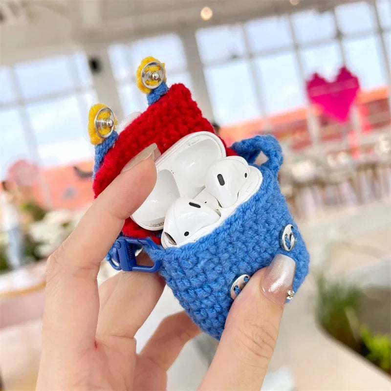 Super Mario Bros Creative Braided Protective Cover for AirPods